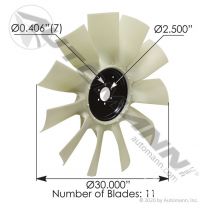 30" 11 Blade Fan